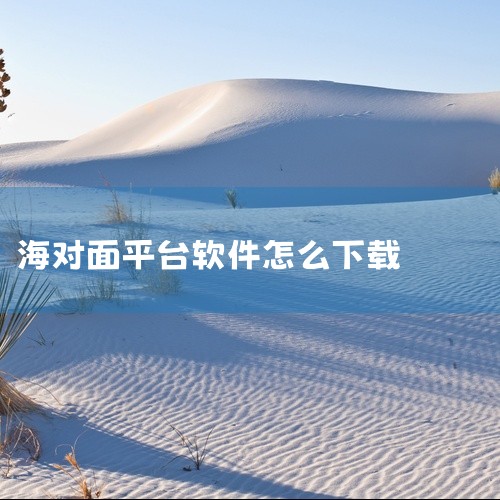1. 海对面软件的下载通常通过应信租用宝平台进行，该平台提供了多样的手机软件和手游，确保了下载过程的安全性。2. 用户只需打开应信租用宝，浏览至相应的分类，或直接使用搜索功能查找“海对面”软件，便能轻,