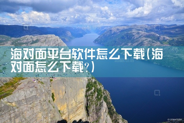海对面平台软件怎么下载